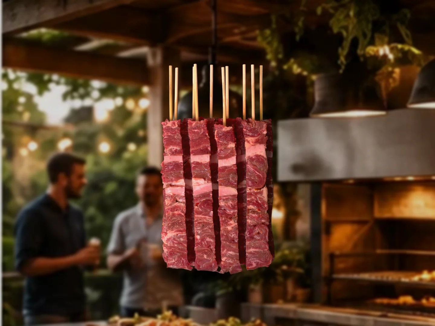 Espeto de Fraldinha com Bacon resfriado, 10 unidades — Carnes Nobres Boutique