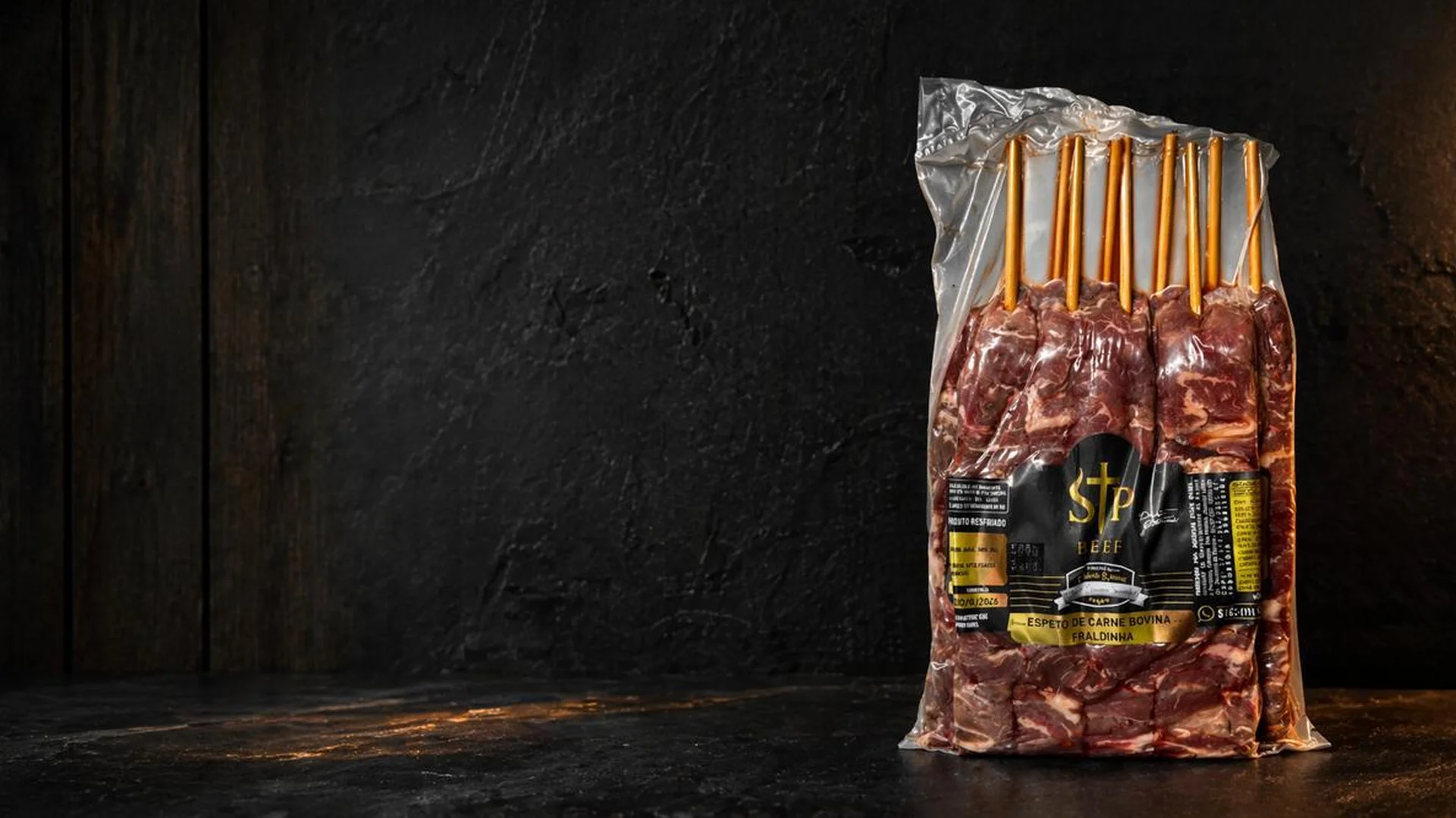 Espeto premium embalado a vácuo da linha STB Beef — Carnes Nobres Boutique