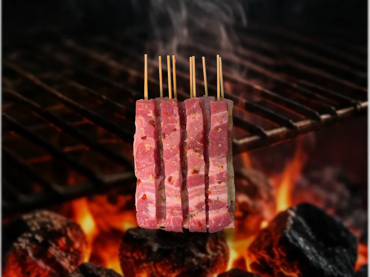 Espeto de Panceta Suína resfriado, 10 unidades — Carnes Nobres Boutique